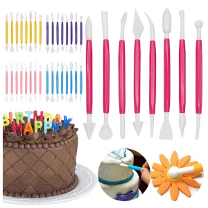 DIY Plastic Baking Craft Tool 8pcsSet Sugar Craft Fondant Cake Pastry Carving Cutter