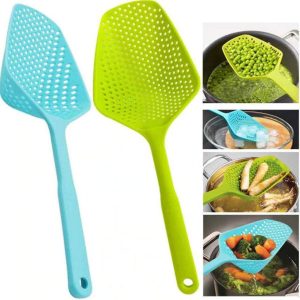 Scoop Colander Strainer Spoon Scoop Colander Nylon Spoon Strainers Non-toxic Durable Nylon