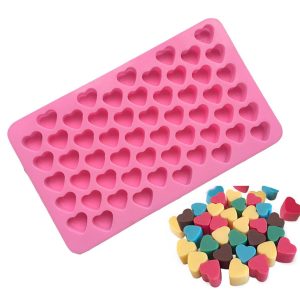 Mini Heart Mold Silicone Ice Cube Tray DIY Chocolate Fondant Mould 3D Pastry