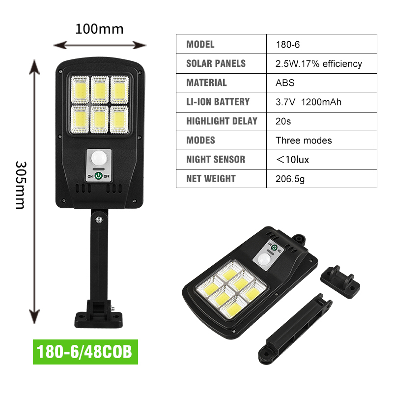 48 COB LED Waterproof Solar Light PIR Motion Sensor Garden Lamp Outdoor Solar Street Lamp Street Lights