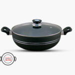 BRIGHT - Non Stick WokKarahi with Glass Lid - 24 to 34cm