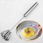Rotating Whisker Hand Mixer Blender - Egg Beater Hand Whisker Stirrer Egg Whisker, Coffee Whisker, Hand Push Beater