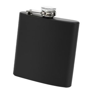 Portable Hip Flask Powder Coated Vintage for Home Goods 6 oz