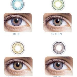 Event 3 Tone Contact Lenses Light Grey Eye Wear + free water kit 7 DAYS LENSE MADE IN KOREAN disposible lenses  lense