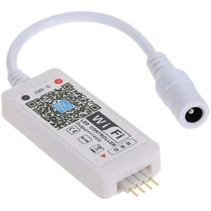 RGB Led Light Strip Voice Control Work with Alexa Google Home WIFI Wireless Smart Controller with Free App Via IOS Or Android