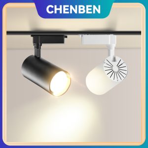 LED Light Track Ceiling Spot Lighting Flexibly Rotatable Light Head Black White Warm White Daylight 220V