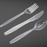 Disposable Rice  Dinner Spoons Pack Of 50 (clear)