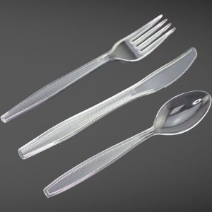 Disposable Rice  Dinner Spoons Pack Of 50 (clear)