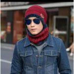 Beanie Full Set-2 Piece Cap + Neck WarmerHat & WarmerTopi Hat Cap Neck Warmer Muffler Beanie Cap Neck Warmer