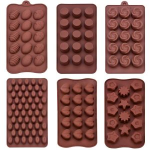 Silicone Chocolate Mold Non-Stick Candy and Jelly Mould Cake Cookie Mold for Chocolate Baking DI