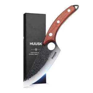 Original Brand Huusk Stainless Steel Kitchen Knife for Meat Bone Fish Fruit Vegetable Knife Outdoor Hunnting Cleaver