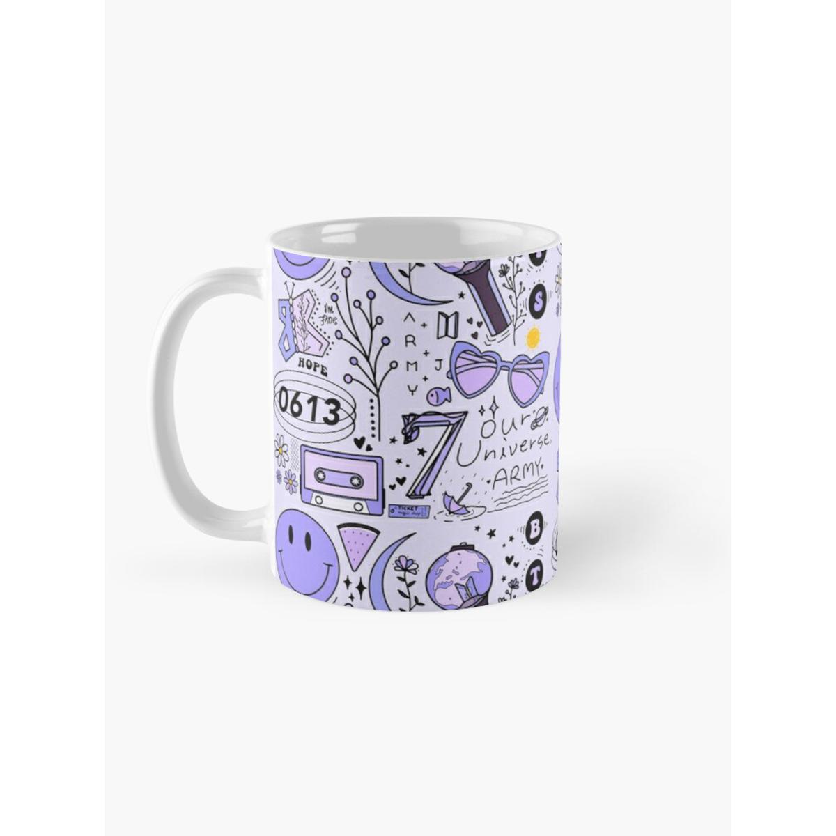 BTS 'ARMY' 7 Doodle Ceramic Mug