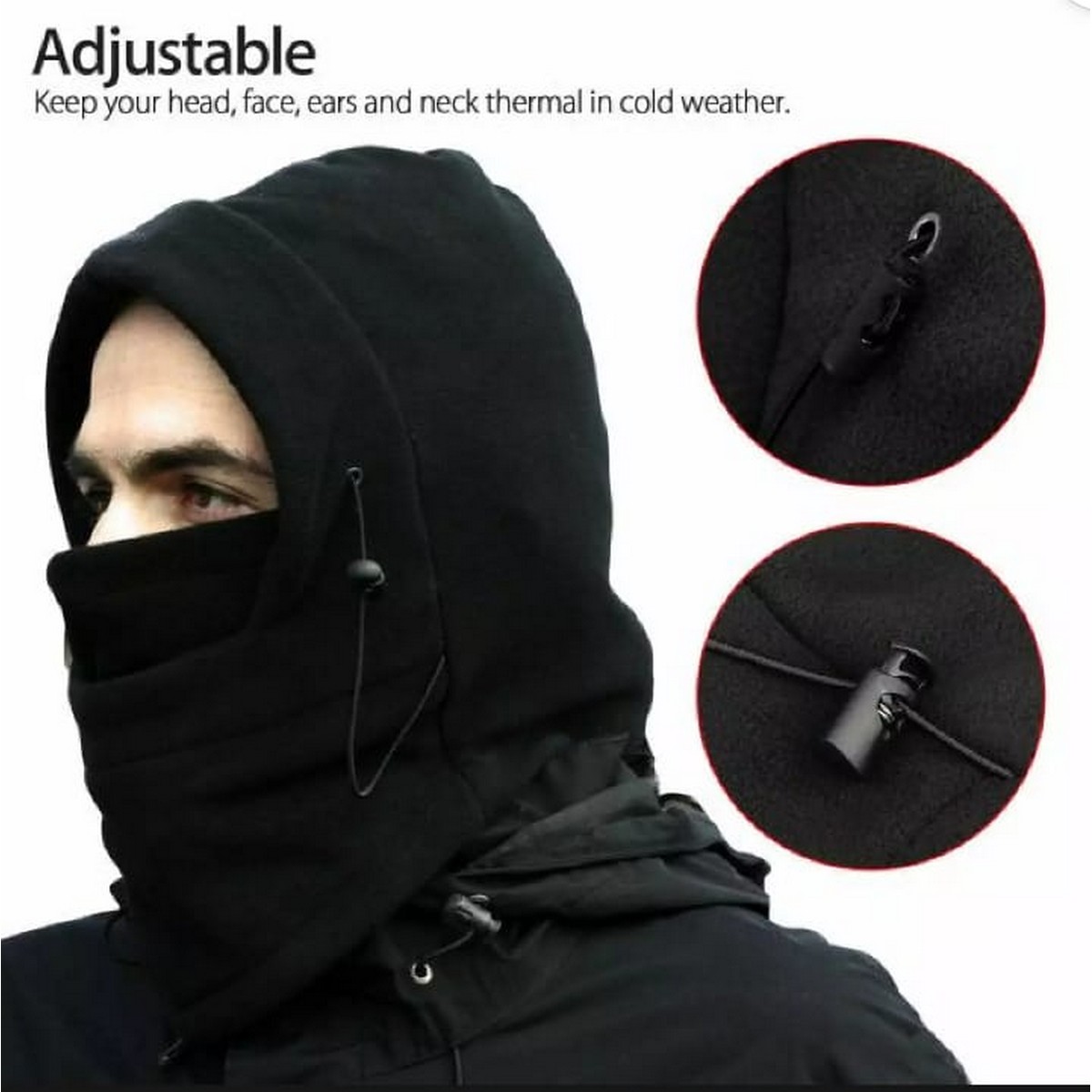 thumbnail image 2 of Unbranded Thermal Balaclava Hood – Winter Face Mask & Neck Warmer For Skiing, Motorcycle, Outdoor (Fleece, One Size, Unisex) 2 of 3