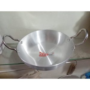 KingChef Silver karahi Size L (23.36 cm) Kitchen cookware