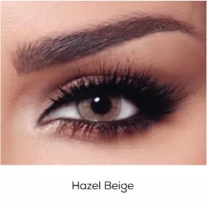 Bella Hazel Beige Color Contact Lenses with Lens Solution KIT