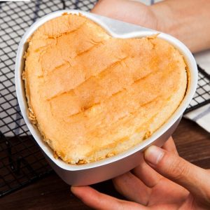 Kitchen Aluminium Heart Shaped Cake Pan Muffin Mold Baking
