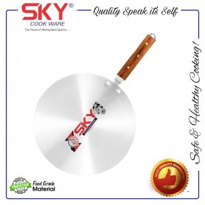 Tawa Metal Finish Export Quality Wood Handle Best Quality 12inch
