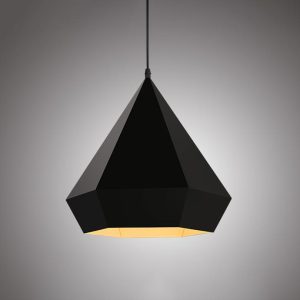 Black DiamondPendant - Modern Vintage Industrial Beautiful
