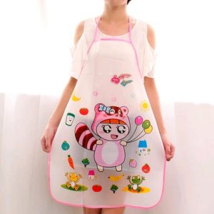 Waterproof Apron Adult Oil Resistant Cooking Overclothes Sleeveless Apron Women Cooking