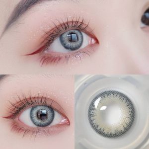 Makeup Contact Lens Grey,Hazel,3-Tone Eyes Color Lenses With Case  Eye lenses for Girls