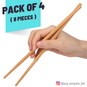 Chopsticks Pack of 4 ( 8 Pieces ) - Bamboo Chopsticks - Chinese Chopsticks