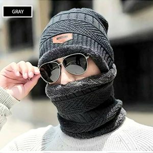 Winter Beanie Cap For Men - Beanies Knit Hat knitted Cap Thicken Hedging Cap Balaclava Skullies Fashion Warm knit Beanie for MenWomen