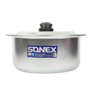 Orignal SONEX Cooking Pot - Anodize(Silver Steel) Pure Quality (All Sizes Mentiones) Kitcehen Ware Cooking (Pateli)