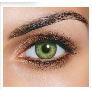 Eye Lens Pair of Areeka Haq Green Contact Lenses With Free Solution kit