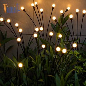 Vimite 6 LED Solar Swing Garden Light Outdoor Christmas Lights Waterproof Color