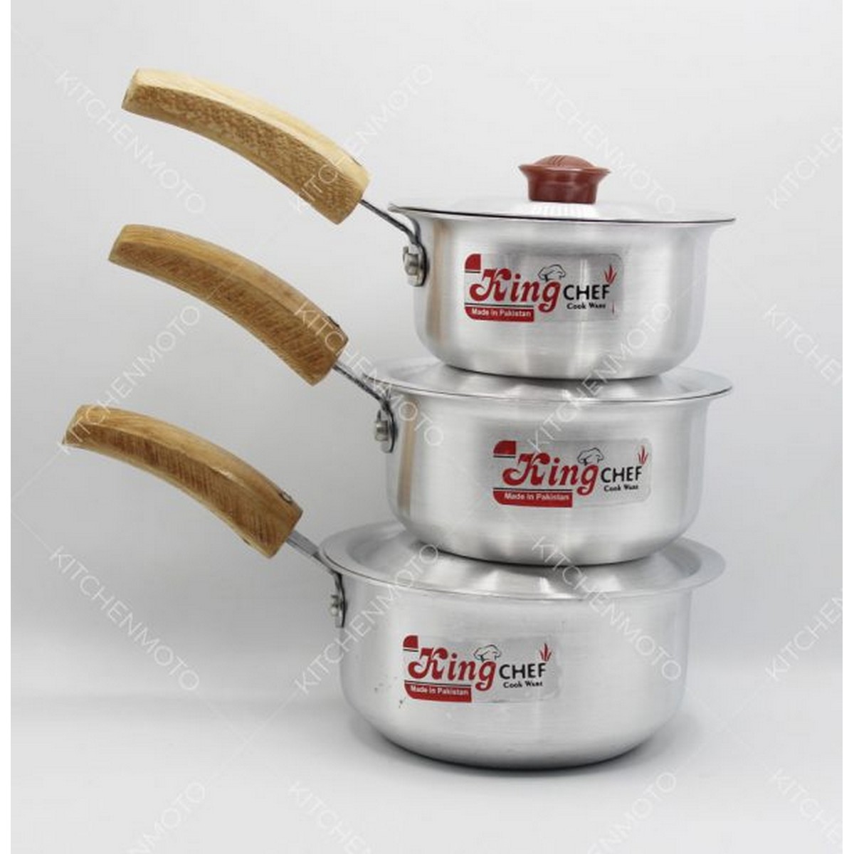 Sauce Pan Silver Steel Sauce Pan Saucepan With Cover 3 Pieces Set Baby Metal Polish