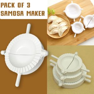 Pack of 3 Samosa & Pastry Dough Maker sancha - White