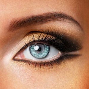 Makeup Contact Lens, Silky Aqua 3-Tone Eyes Color Lenses With Case  Eye lenses for Girls & Boys  Give a colored look to your eyes