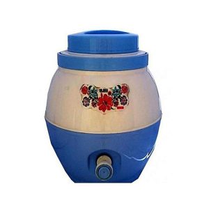 Belly Shape Plastic Water Cooler 7.5 Liter - Blue