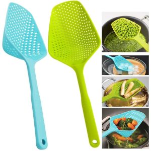 Scoop Colander Strainer Spoon Kitchen Food Drain Shovel Strainers