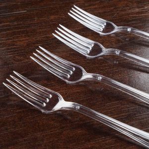 Disposable fork clear (pack of 50)
