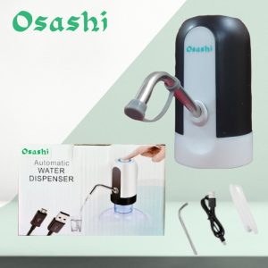 OSASHI Rechargeable Automatic Electric Water Pump Dispenser - 1200mAh Powerful Battery - Automatic Suction Pump for Home & Travel