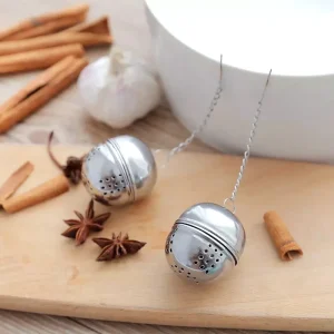 Spice, Herb,Tea and Seasoning Filter Ball with Hanging Hook - Stainless Steel Ball Tea Infuser