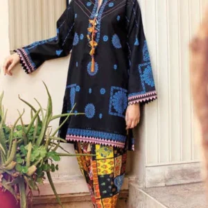 Gul Ahmed- 2PC Lawn Digital Printed Shirt With Digital Printed Trouser