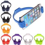New Universal Thumb Mobile Stand Holder For Mobile & Tabletcute flexible portable mount cradle thumb ok stand