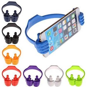 New Universal Thumb Mobile Stand Holder For Mobile & Tabletcute flexible portable mount cradle thumb ok stand