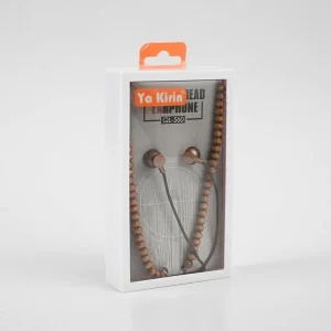 WOODEN BEADS DESIGN STYLISH EARPHONE