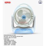 Sogo Rechargeable Table Fan (JPN-404)