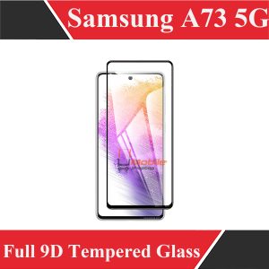 Pack of 2 - Samsung Galaxy A73 5G - 100% Original Full coverage 9D Tempered Glass screen Protector