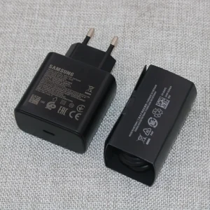 Samsung 45W USB-C Super Fast Charger Travel Adapter With Cable USB-C TO USB-C - Wall Chargers - PD Charger Type C