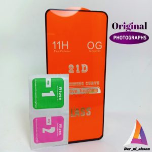 Samsung Galaxy A71 - 100% original full glued 9D glass protector with cleaning wipes