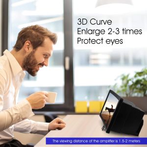 3d Portable Mobile phone Magnifier Screen HD Amplifier Stand Holder Fold able Phone Screen Premier Quality