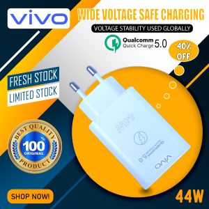 Original QC 5.0 VIVO_ Fast Charger 44watt Y20,Y20i , S1, Z1 PRO, Y17 AND ALL NEW MODELS 2023
