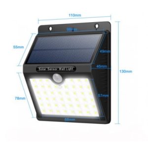 Solar Powered Motion Sensor Security Lights Bright 20 LED Outdoor Wall Mount & Solar Rechargeable LED Light- GC-072
