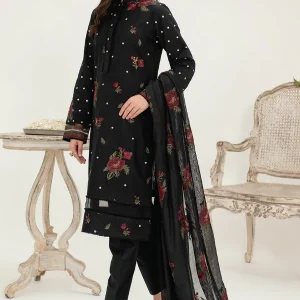 Iznik -3PC Lawn Heavy Embroidered Shirt With Embroidered Bamber Chiffon Dupatta