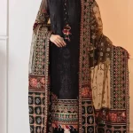 Baroque - 3PC Heavy Embroidered Lawn Suit ( Full Embroidered Organza Dupatta